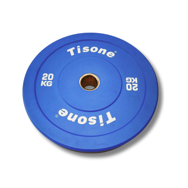 Disco bumper color olímpico 20kg Tisone