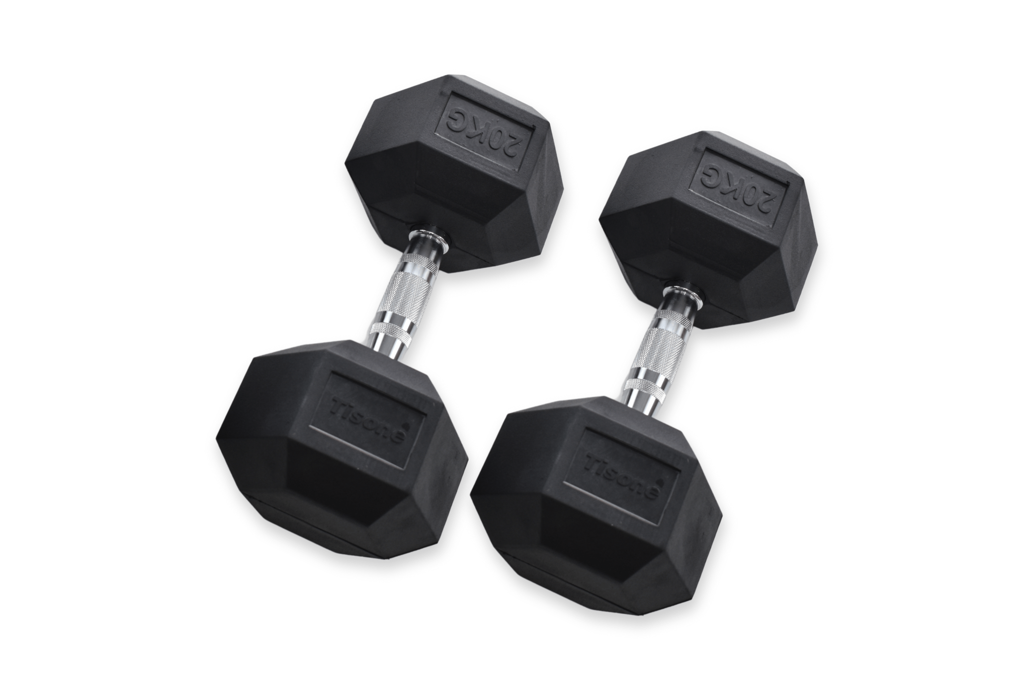 Mancuernas hexagonales Tisone  20 kg (par)