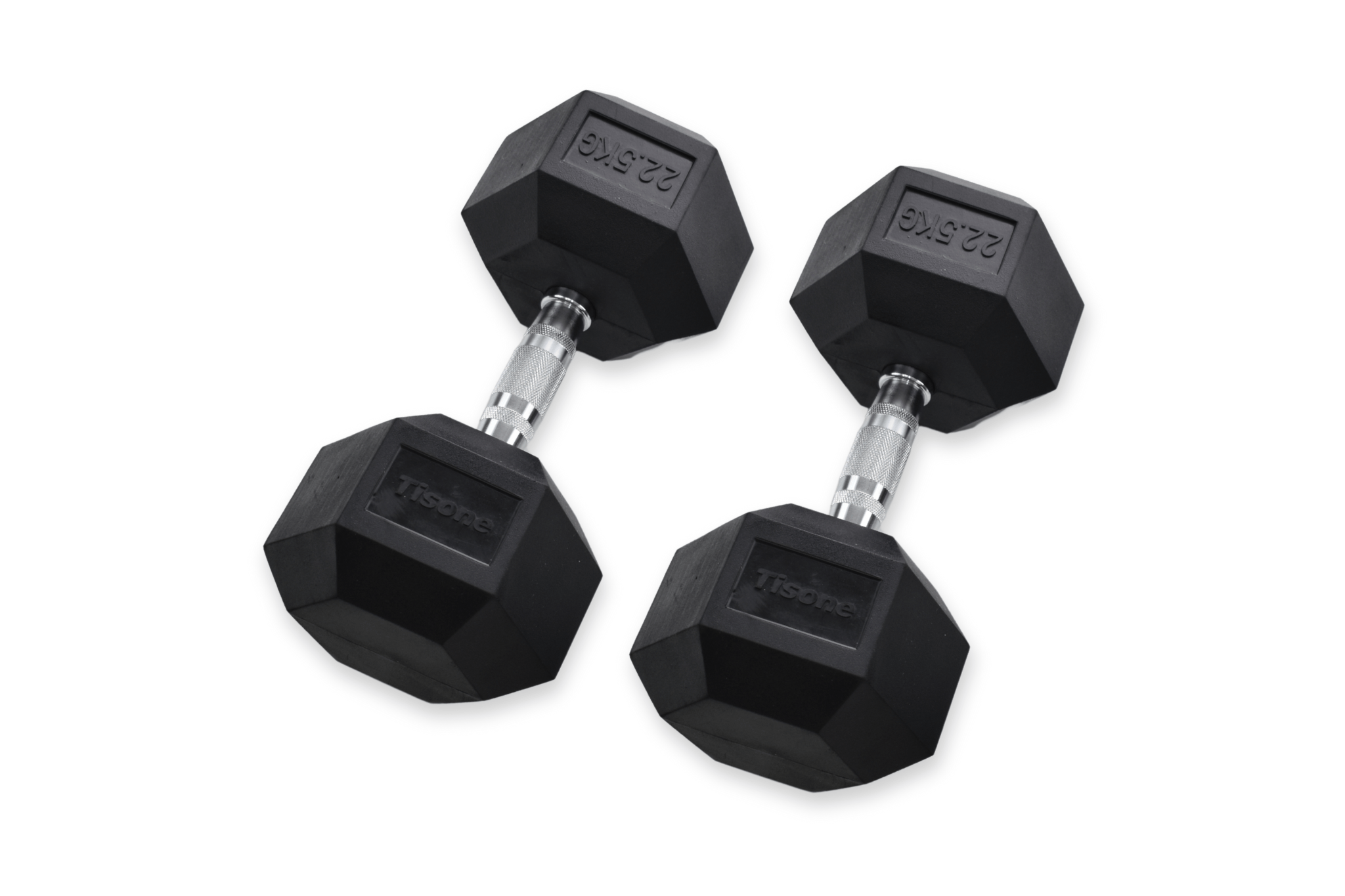 Mancuernas hexagonales Tisone  22,5 kg (par)
