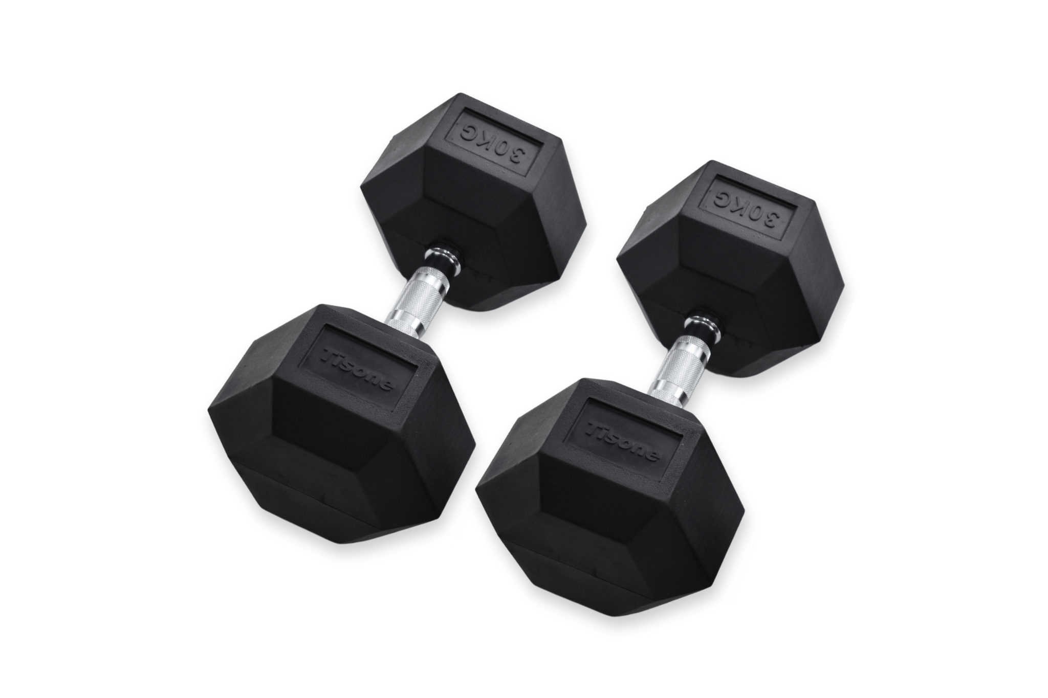 Mancuernas hexagonales Tisone 30 kg (par)