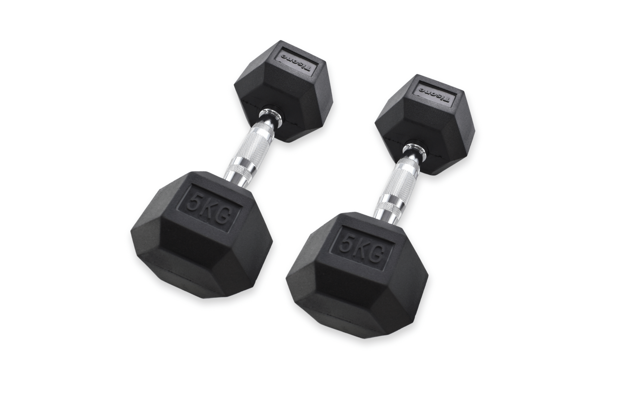 Mancuernas hexagonales Tisone 5 kg (par)