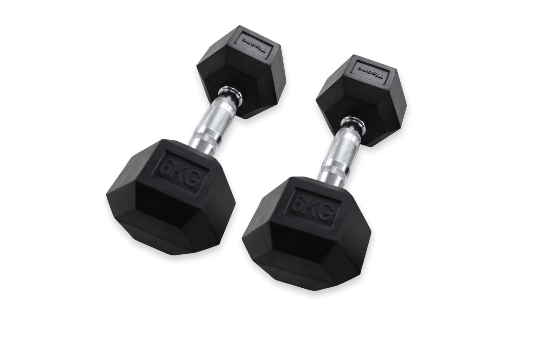 Mancuernas hexagonales Tisone 6 kg (par)