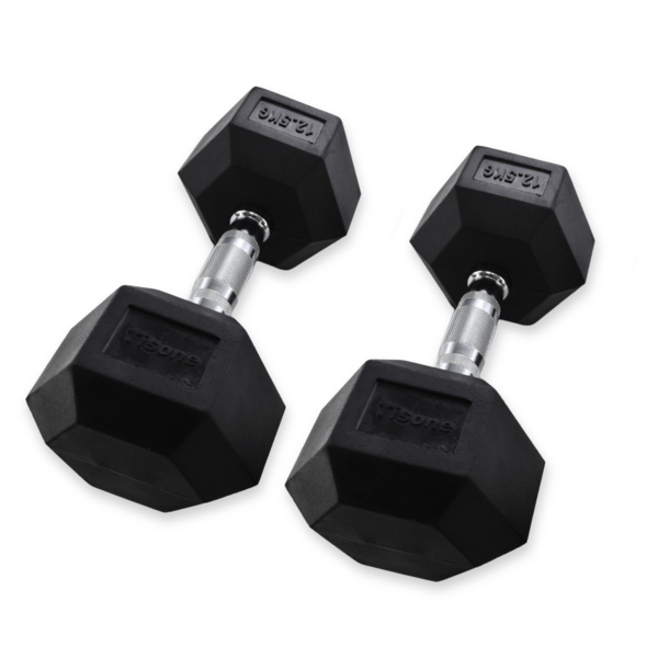 Mancuernas hexagonales Tisone 12,5 kg (par)