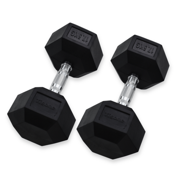 Mancuernas hexagonales Tisone  17,5 kg (par)