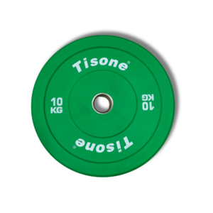 Disco bumper color olímpico 10kg Tisone