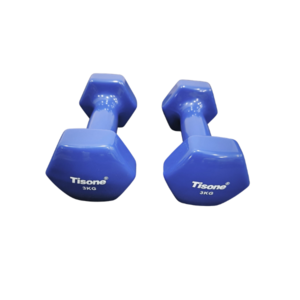 Mancuernas vinilo 3 kg Tisone (par)