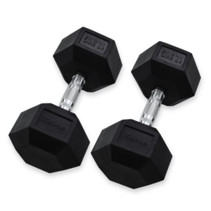 Mancuernas hexagonales Tisone  17,5 kg (par)