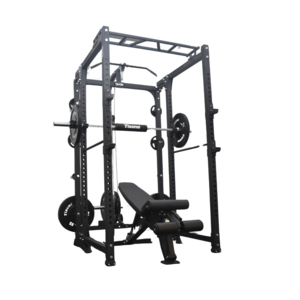 Rack musculación / sentadillas plegable y con poleas Tisone