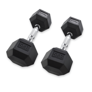Mancuernas hexagonales Tisone 5 kg (par)
